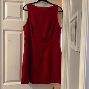 Red midi dress for tall women